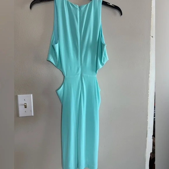 NWT BCBG baby blue cut out dress - Picture 4 of 6
